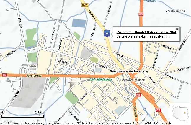 Mapa dojazdu